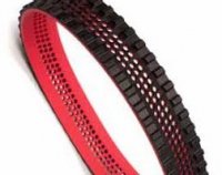 255H150 x 3.5mm Red Rubber 40 Sh 'A' Backing