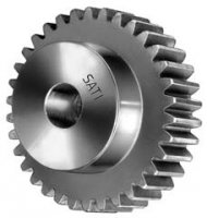 SS12.5/45B 1.25 mod 45 tooth Metric Pitch Steel Spur Gear with Boss