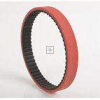 255L100 x 6.4mm Red Rubber 60 Sh 'A' Backing