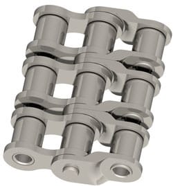 A Wippermann Stainless Triplex Double Cranked Link 15C