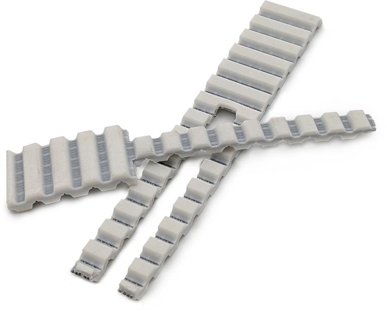 A Breco PU Double Sided Jointed Belt
